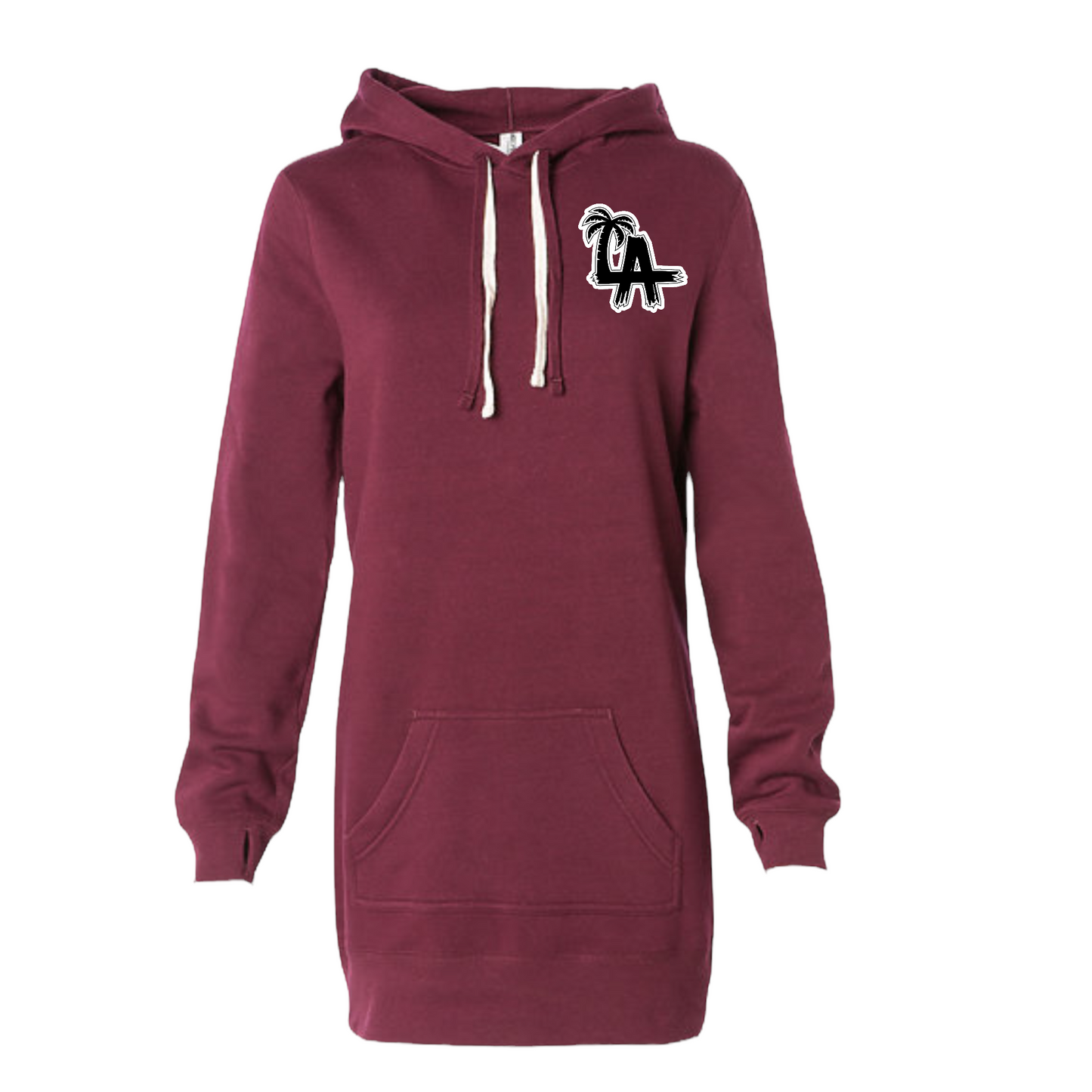 LA Palms Hooded Pullover Dress